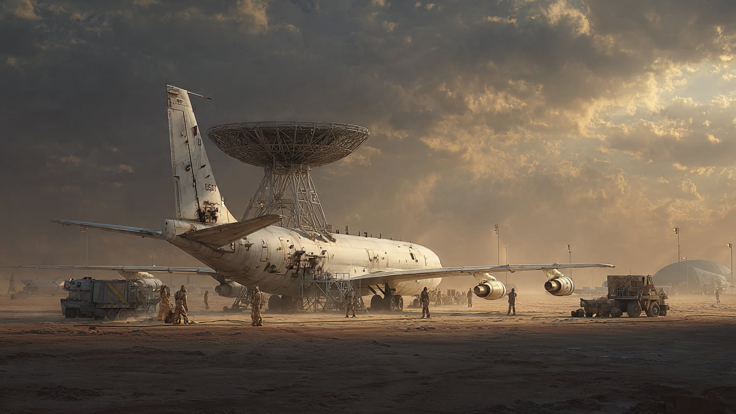 Damaged US Radar Jet at Saudi Base Raises Questions