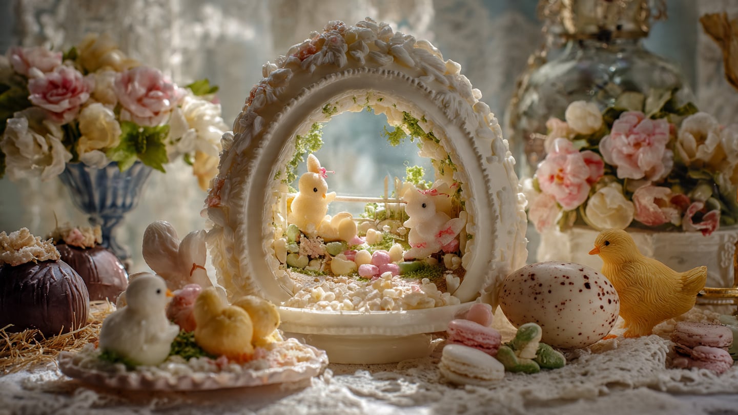 Panoramic Sugar Eggs and Other Beloved Easter Sweets